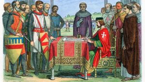 La signature de la Grande Charte - Magna Carta îles îlots
