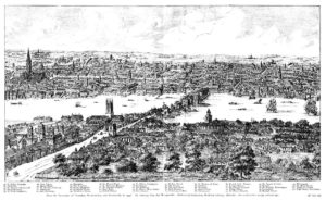 Panorama de Londres - Anthony Van den Wyngaerde 1543
