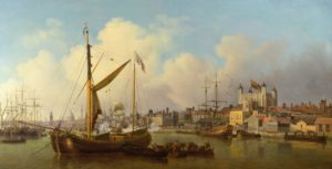 Tamise a hauteur de la Tour de Londres - Samuel Scott 1771