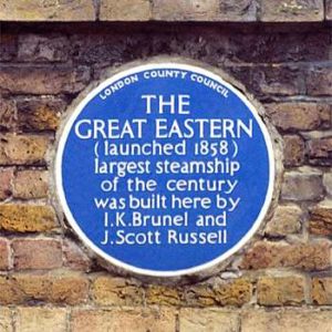 the great eastern plaque commemorative
