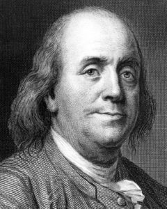 Benjamin Franklin nageur tamise londres